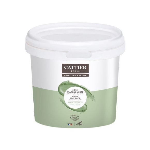 Pâte d'argile verte Cattier - pot de 1,350kg