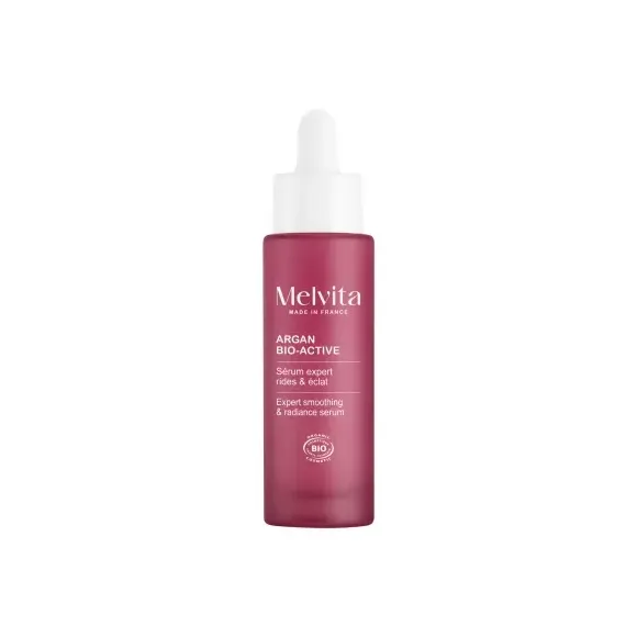 Argan Bio-Active Sérum expert rides et éclat Melvita - flacon pipette de 30ml