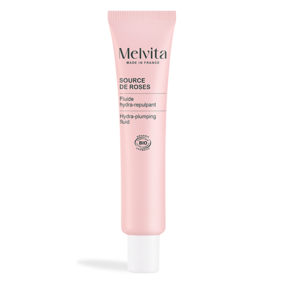 Source de roses fluide hydra-repulpant Melvita - tube de 40ml