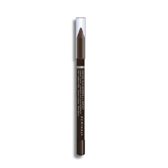 Crayon maquillage yeux sensibles marron Ecrinal - crayon de 1,3g