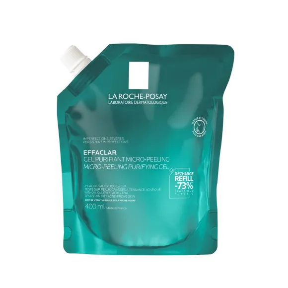 Effaclar Gel purifiant micro-peeling La Roche-Posay - recharge de 400ml