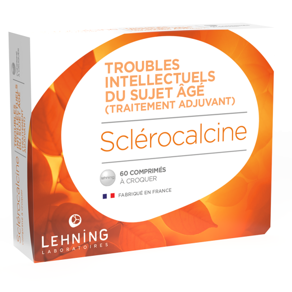 Sclérocalcine troubles intellectuels du sujet âge Lehning - boîte de 60 comprimés à croquer