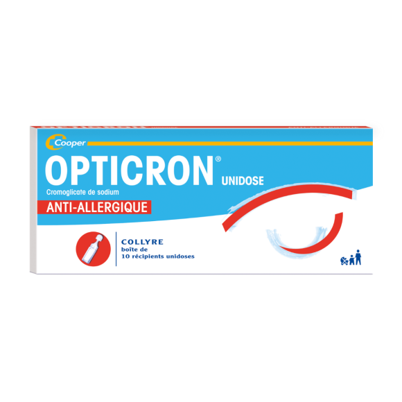 Opticron unidose collyre en récipient unidose - boîte de 10 récipients unidoses