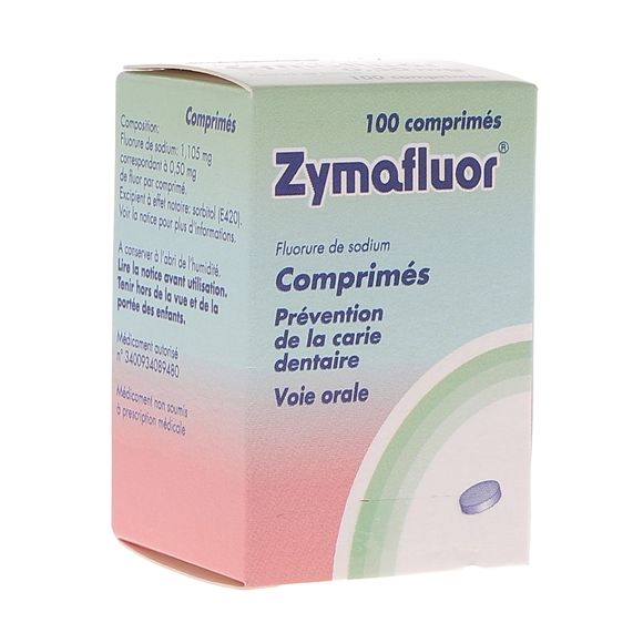 Zymafluor 0,50 mg - flacon de 100 comprimés