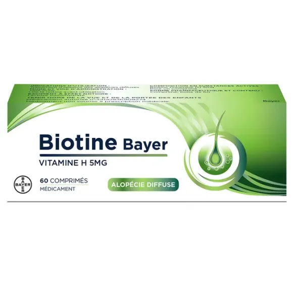 Biotine Bayer 5mg - boite de 60 comprimés
