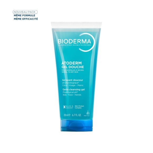 Atoderm gel douche nettoyant douceur Bioderma - tube de 200 ml