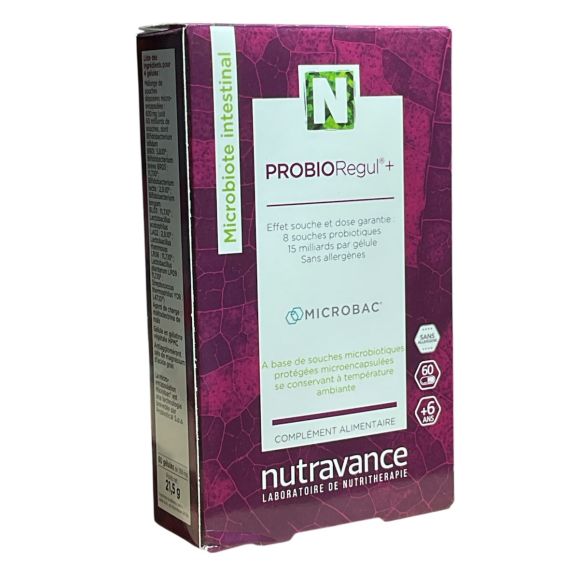 PROBIORegul+ Nutravance - boîte de 60 gélules