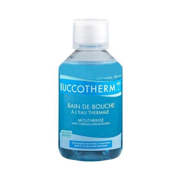 Bain de bouche à l'eau thermale gôut menthe fraîche sans alcool Buccotherm - flacon de 300ml 