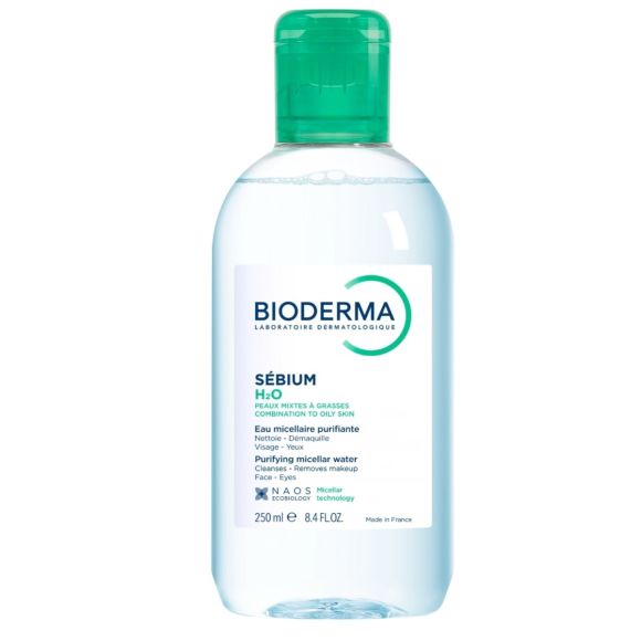 Sébium H2O Eau micellaire nettoyante purifiante Bioderma - flacon de 250 ml