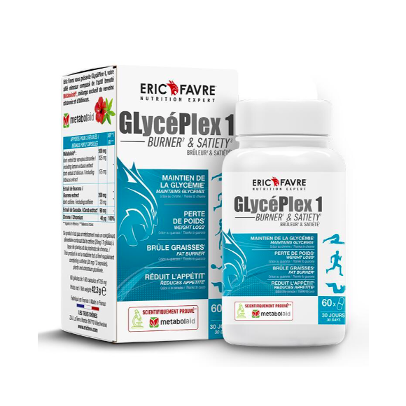 GLycéPlex 1 brûleur et sasiété Eric Favre - boîte de 60 gélules