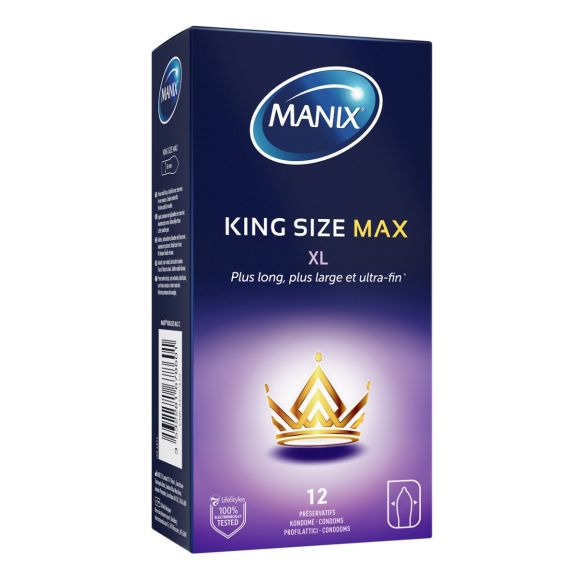 Préservatifs King size max XL Manix - boite de 12 préservatifs