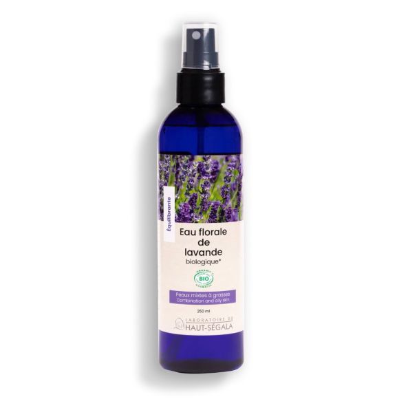 Eau florale de lavande bio Haut Ségala - spray de 250 ml