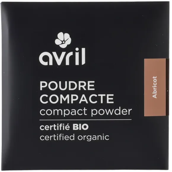 Poudre compacte bio Abricot Avril - poudrier de 11g