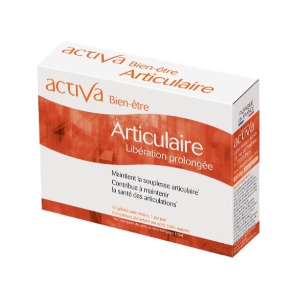 Bien être articulaire libération prolongée activa - boite de 30 gélules