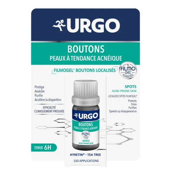 Filmogel boutons localisés peaux à tendance acnéique Urgo - flacon de 3,25ml