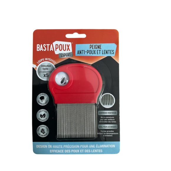 BastaPoux expert peigne anti-poux et lentes PediAct - boite de 1 peigne