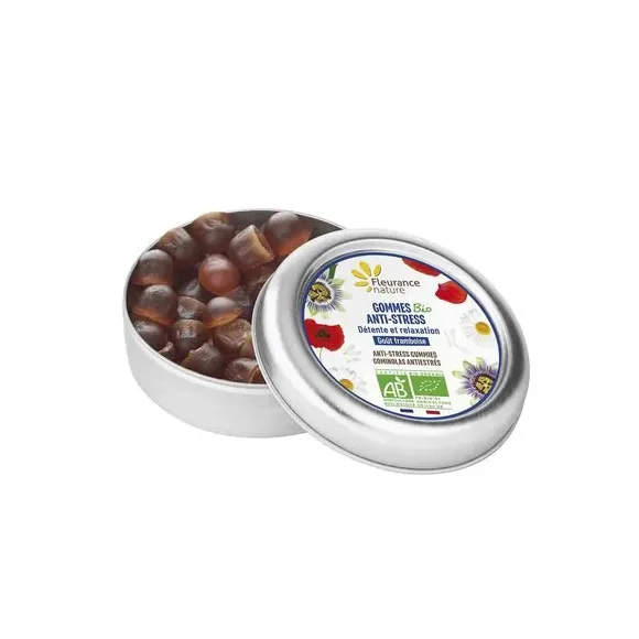 Gommes anti-stress bio Fleurance nature - boîte de 45g