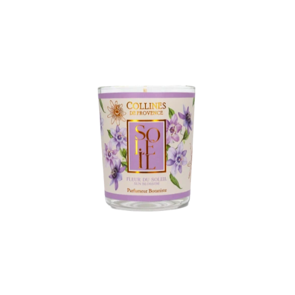 Bougie parfumée Fleur du soleil Collines de Provence - pot de 180g