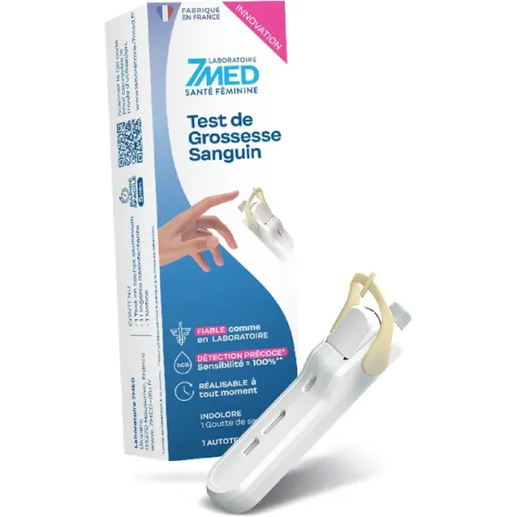Test de grossesse sanguin 7 Med - boîte de 1 autotest