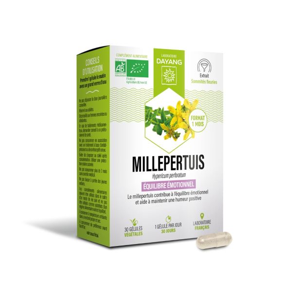 Millepertuis bio Dayang - boîte de 30 gélules 
