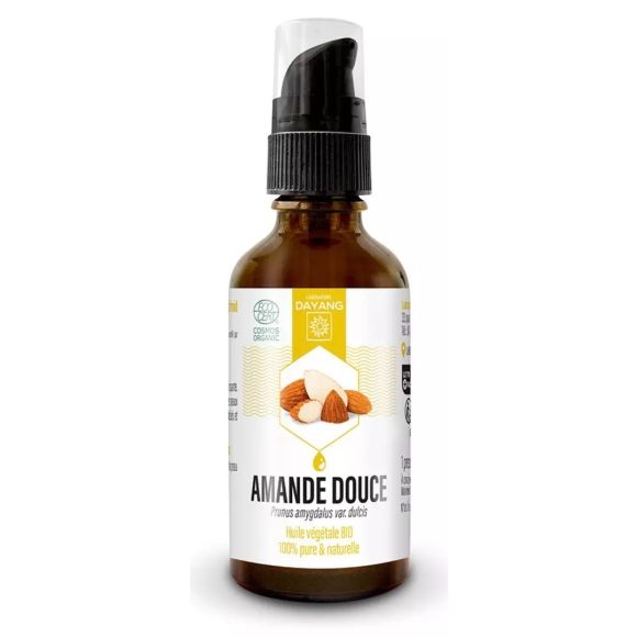 Huile végétale d'amande douce bio Dayang -flacon-pompe de 50ml