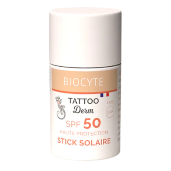 Tattoo derm stick solaire spf 50 Biocyte - stick de 15g
