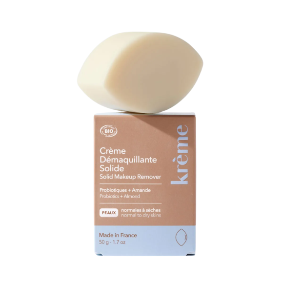 Crème démaquillante solide visage bio Krème - pain de 50g