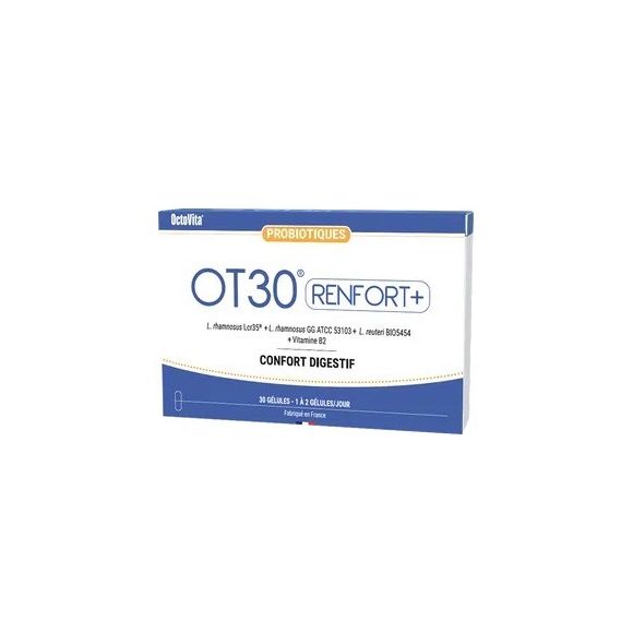 OT30 Renfort+ probiotiques confort digestif OctoVita - boîte de 30 gélules
