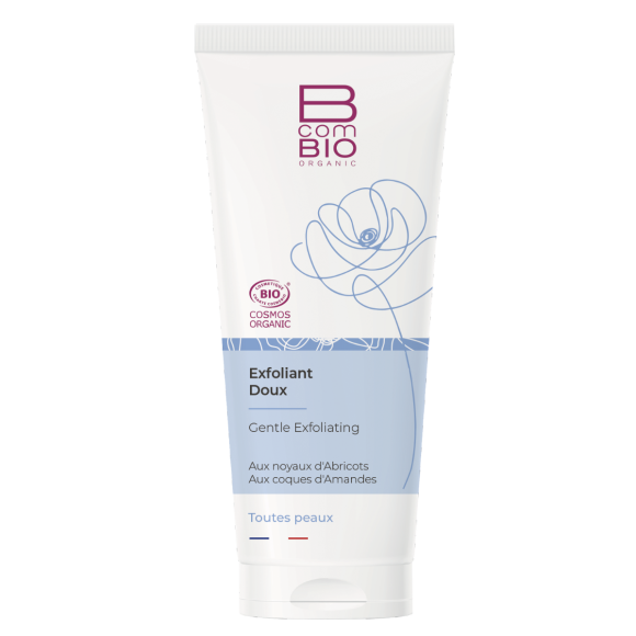 Exfoliant doux visage bio BcomBIO - tube de 75ml