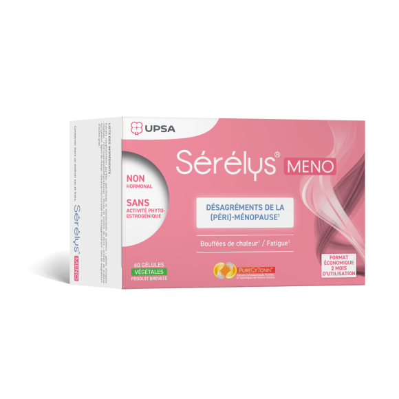 Sérélys Méno Désagréments de la (péri)-ménopause Sérélys - boîte de 60 gélules