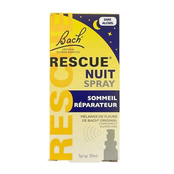 Fleur de Bach Rescue nuit spray sommeil réparateur sans alcool - spray de 20ml