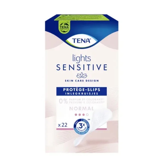 Lights sensitive protège-slip normal Tena - boite de 22 protèges slips