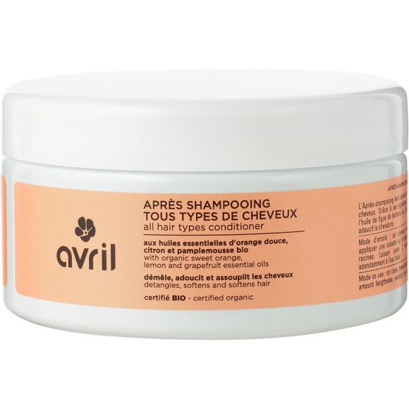 Après-shampooing tous types de cheveux Avril - pot de 200ml