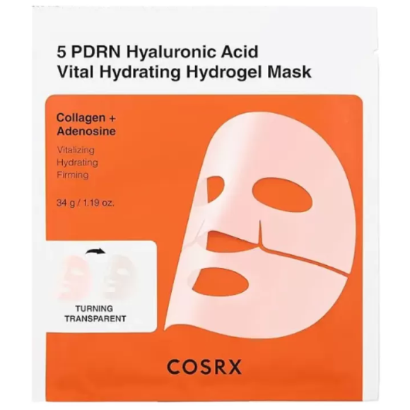 5PDRN masque hydrogel hydratant à l'acide hyaluronique Cosrx - 3 masques