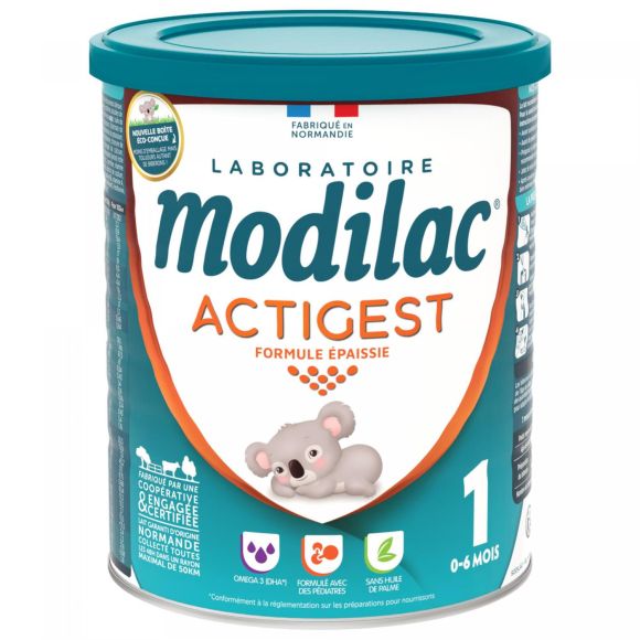 Actigest formule épaissie Lait 1er âge Modilac - pot de 800g