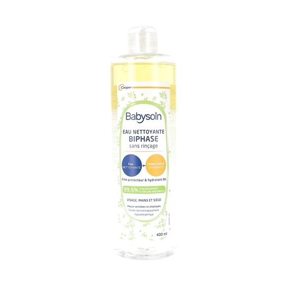 Babysoin Eau nettoyante biphase Cooper - flacon de 400 ml
