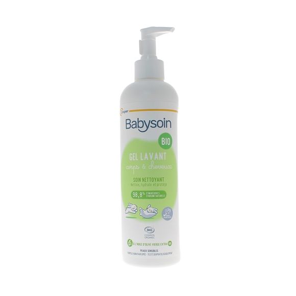 Babysoin Gel lavant corps et cheveux bio Cooper - flacon-pompe de 500ml