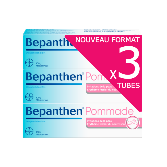 Bepanthen Pommade 5% - 3 tubes de 100g