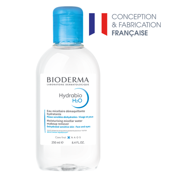 Eau micellaire Hydrabio H2O Bioderma - flacon de 250 ml