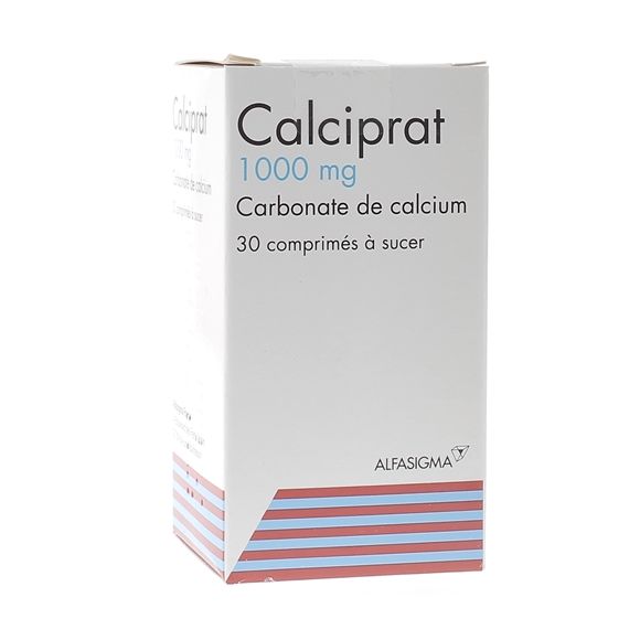 Calciprat 1000mg comprimé à sucer - boîte de 30 comprimés