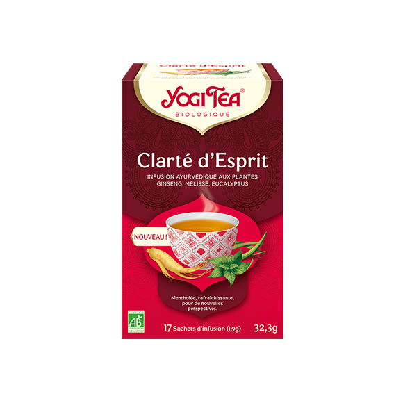 Clarté d'esprit Yogi Tea - boîte de 17 sachets