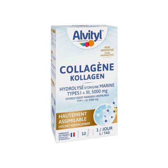 Collagène hydrolysé Alvityl - boîte de 12 sticks