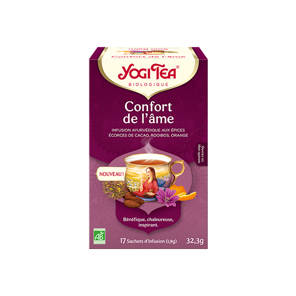 Confort de l'âme infusion bio Yogi Tea - boîte de 17 sachets