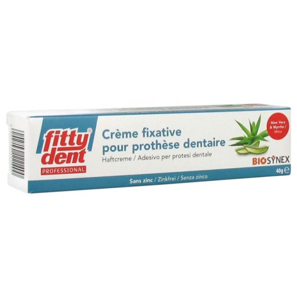 Crème fixative pour appareils dentaires Fittydent - tube de 40 g