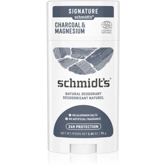 Déodorant naturel charbon magnésium Schmidt's - stick de 75 g