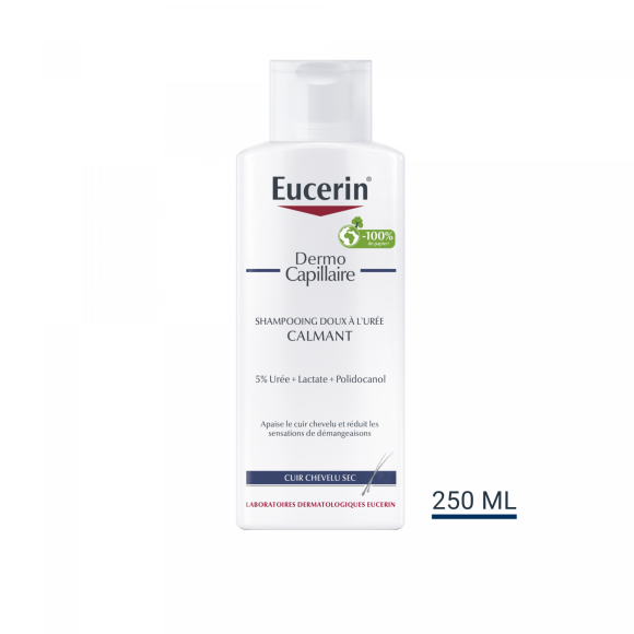 DermoCapillaire Shampoing urée calmant Eucerin - tube de 250 ml
