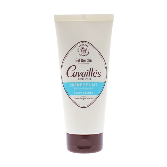 Gel douche crème de lait peaux sèches Rogé Cavaillès - tube de 200 ml