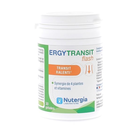 Ergytransit flash Nutergia - pot de 30 gélules