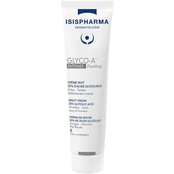 Glyco-A Intense Peeling crème nuit 25% acide glycolique Isispharma - tube de 30ml