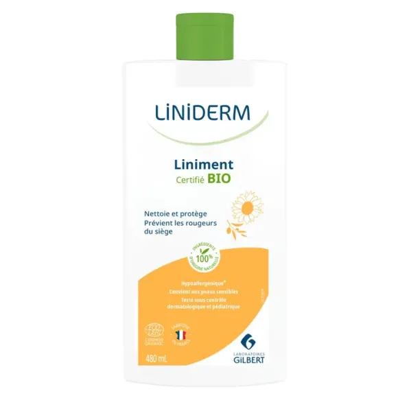 Liniderm Liniment huile de tournesol et olive Gilbert - flacon de 480ml